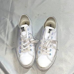 womens metallic converse.